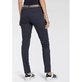 AJC Chinohose in lässiger Form mit konstrastfarbendem Gürtel, Gr. 34, blau Hosen, 85453264-34 N-Gr