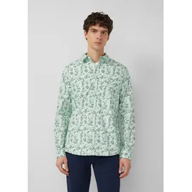 s.Oliver Langarmhemd mit All-over-Print Mehrfarbig M