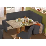 Home Affaire Bologna 180 x 84 x 140 cm Microfaser langer Schenkel links schwarz