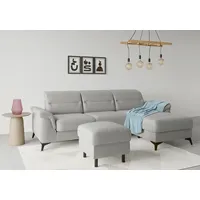 Sit&more Stauraumhocker »Sinatra«, Sitzfläche ist abnehmbar, mattschwarze Metallfüße grau