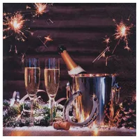 Home fashion Home Fashion®, Year ́s Eve, Lunch-Servietten aufgefaltetes