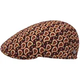 LIERYS Georges Flatcap - Klassische Schirmmütze - Gemusterte Mütze (55-61 cm) - Elegante Schirmmütze mit Stretchfutterband - Herren - Ganzjährig orange 55 cm - 55