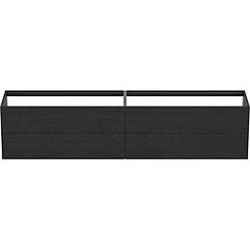 Ideal Standard Conca Waschtisch-Unterschrank T4336Y4 240x50,5x54cm, ohne Waschtisch-Platte, 4 Auszüge, Eiche geflammt Furnier
