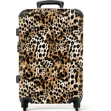 noboringsuitcases 4-Rollen 67 cm / 72 l braun/bunt