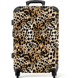 noboringsuitcases 4-Rollen 67 cm / 72 l braun/bunt