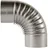 FireFix Ofenrohrbogen 90° Stahl Ø 130 mm silber