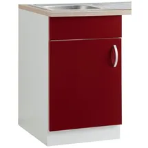 WIHO KÜCHEN Spülenschrank »Flexi«, Breite 50 cm rot