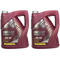 MANNOL Motorenöl 5W-40 Energy Formula PD API SN/SM/CF 2 Stück á 5 Liter