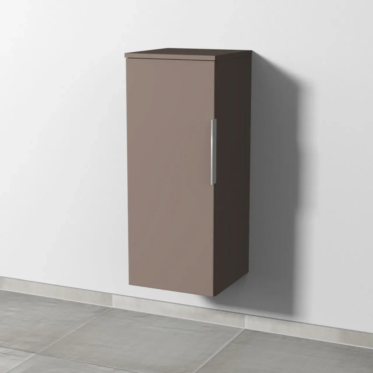 Sanipa 3way Mittelschrank mit 1 Tür, Taupe-Matt, UP1201T UP1201T
