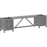 vidaXL Gartenbank 150 x 35 x 40 cm Grau