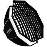 Walimex pro Essential Softbox Octagon 90cm, um 360° drehbar, einfacher Aufbau, inkl. Grid, Bowens Adapter und Transporttasche, ideal für Porträts und Beauty-Aufnahmen
