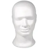 Rayher Styroporform weiß Kopf männlich 30,5 cm, 1 St.