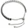 FIRETTI Armband Kupfer versilbert mit Zirkonia schwarz 23 cm
