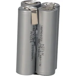 4,8V 2200mAh 4er Akkupack Mignon Industrie-Akkus NiMH mit Lötfahne