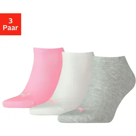 Puma Sneakersocken 3 Paar Rosa/Grau 35-38