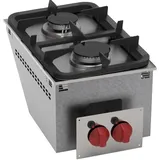 EURAST - Einbau-küchenarbeitsplatte mit 2 brennern - 350x600x210 mm - 8,5 Kw - 12500331