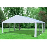 Partyzelt Pavillon 6x6m Weiss PVC Festzelt wasserdicht Bierzelt Vereinszelt