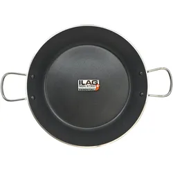 Briebe Zafrán Paella-Pfanne Induction, 34cm, 6 Portionen, Antihaftbeschichtung PFOA Frei, Schwarz