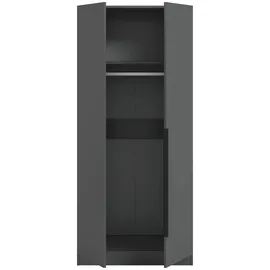 Möbel Boss Drehtürenschrank KOPENHAGEN 80 x 181 x 52 cm Anthrazit