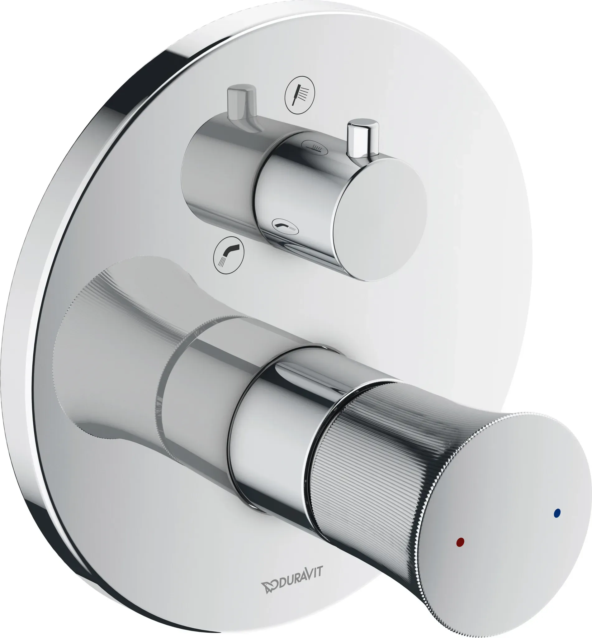 Duravit White Tulip, Einhebel-Wannenmischer Unterputzmodell mit Sicherungskombination, 2 Verbaucher, WT5210012010