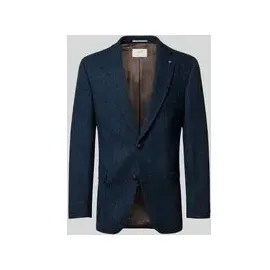 CARL GROSS Sakko Harris-Tweed aus Schurwolle Modell 'Theo', Blau, 56