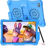 Tablet Android 12 Tablet PC 10,1 Zoll Unisoc T310 CPU,Tablet für Kinder mit Hülle&Stift 3GB RAM 32GB ROM,2.4G+5G WLAN Tablet,6000mAh Akku - Blau