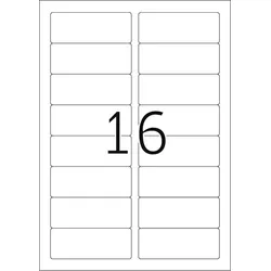 HERMA Namensetiketten 4515 weiß 88,9 x 33,8 mm