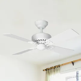 Hunter Fans Bayport 107 cm Deckenventilator Weiß/Eiche Hell