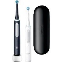 Oral-B iO Series 4 Matt Black + 2. Handstück Quite White + Reiseetui