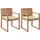 Beliani Sassari Premium Gartenstuhl 2er Set 59 x 59 x 108 cm hellgrün