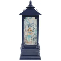Ellug Meerjungfrau LED-Laterne mit Glitzerwirbel, 11x11x29 cm, batteriebetrieben (3x AA, nicht enthalten)