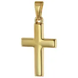 trendor Kreuzanhänger -18 mm Gold 750 / 18K goldfarben