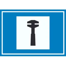 Pannenhilfe Symbol Schild A4 (210x297mm)