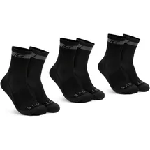 GripGrab Merino Regular Socken 3 Paare Schwarz 44-47