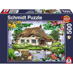 Schmidt Spiele Puzzle 500 Teile Schmidt Spiele Puzzle Romantisches Landhaus 58974, 500 Puzzleteile