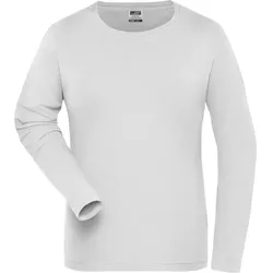 Damen Bio Stretch Langarmshirt "JN1803" UV-Schutz - XL - white