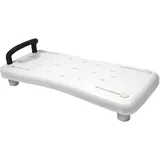 CEEDIR 70x31cm Badewannenbrett Badewannensitz für Senioren Einstellbar 41-63cm Wannensitz Sitzbrett Wannenbrett für Badewanne Duschbrett Stuhl für Badezimmer -Schwarz Griff