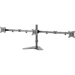 LogiLink Aufstellung - einstellbarer Doppelarm - für 3 Monitore - Armlänge: 658
