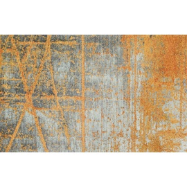 Wash+Dry Rustic 110 x 175 cm grau/orange