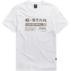 G-STAR T-Shirt DISTRESSED ORIGINALS SLIM Kurzarmshirt