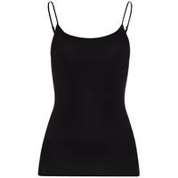 Hanro Unterhemd aus merzerisierter Baumwolle Modell 'Cotton Seamless', Black,