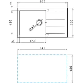 PYRAMIS Athlos Plus (86x50) 1B 1D weiß + Excenterbetätigung
