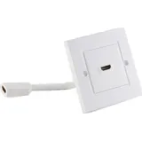 S/CONN maximum connectivity HDMI Wanddose 1-fach mit Kabel 9 m Weiß