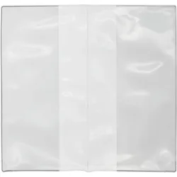 100 Tickettaschen für Flugtickets, PVC-Folie, Weich-PVC, transparent