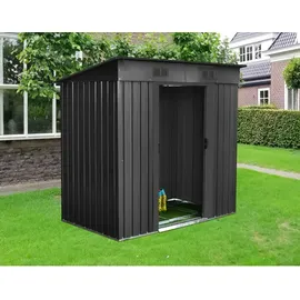 Floraworld Gartenhaus mit Pultdach 2 x 1,5 m Anthrazit