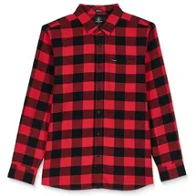 Volcom - Caden Plaid L/S - Hemd Gr L rot