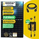 1000W Balkonkraftwerk Bifazial Komplettset 800W Photovoltaik Solaranlage mit Astro WIFI Wechselrichter Mini PV Anlage