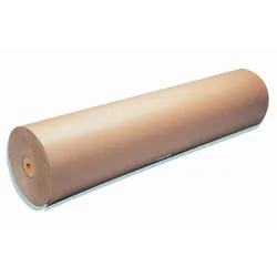 Clairefontaine 4x Braunes Kraftpapier gerippt 60g, Rolle 50x1m - Kraft braun 595771C