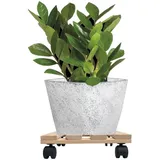 Kynast Pflanzenroller Holz eckig 30 x 30 cm