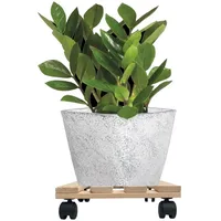 Kynast Pflanzenroller Holz eckig 30 x 30 cm